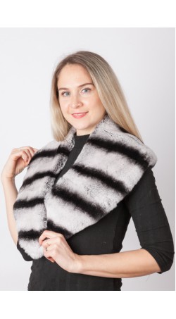 Rex rabbit fur collar